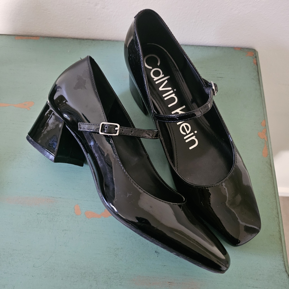 Calvin Klein Patent Mary Jane Shoes